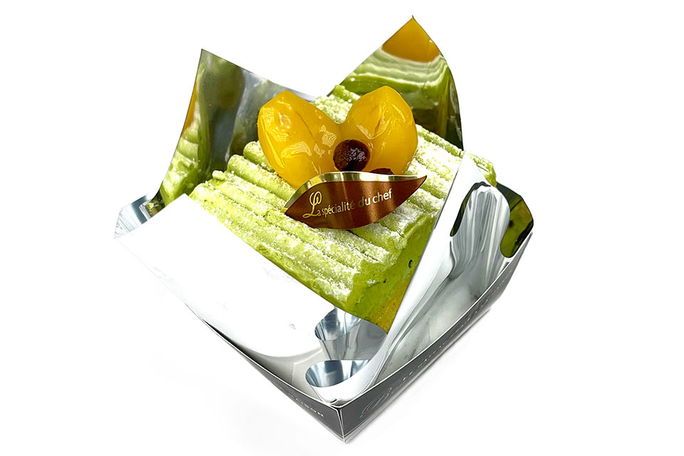 ケーキ：米粉の抹茶ショート