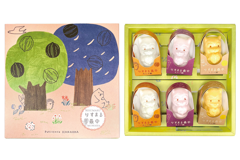 季節のお菓子：りすまる最中 5個入